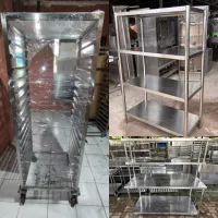 rak stainless bekas restoran