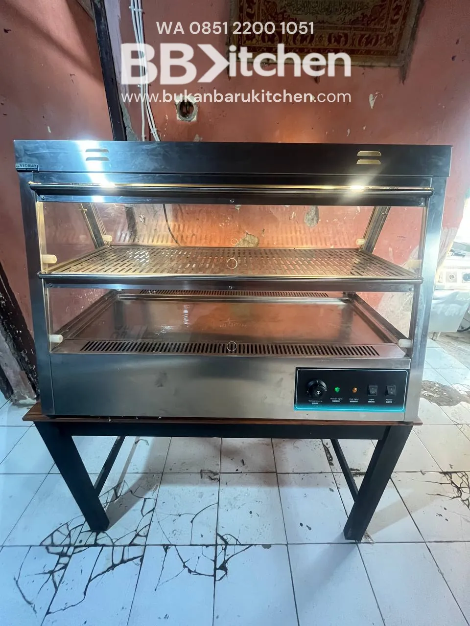 Food Warmer Showcase Display Vicmay Ukuran 110x64x71