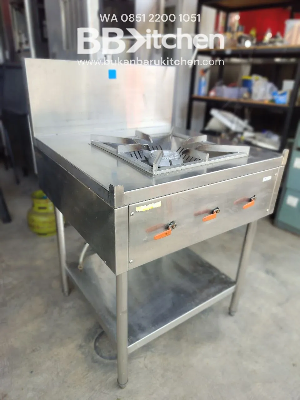 Kompor 1 Tungku High Pressure P75 L75 T85 - Tanpa Tatakan Bawah foto 3