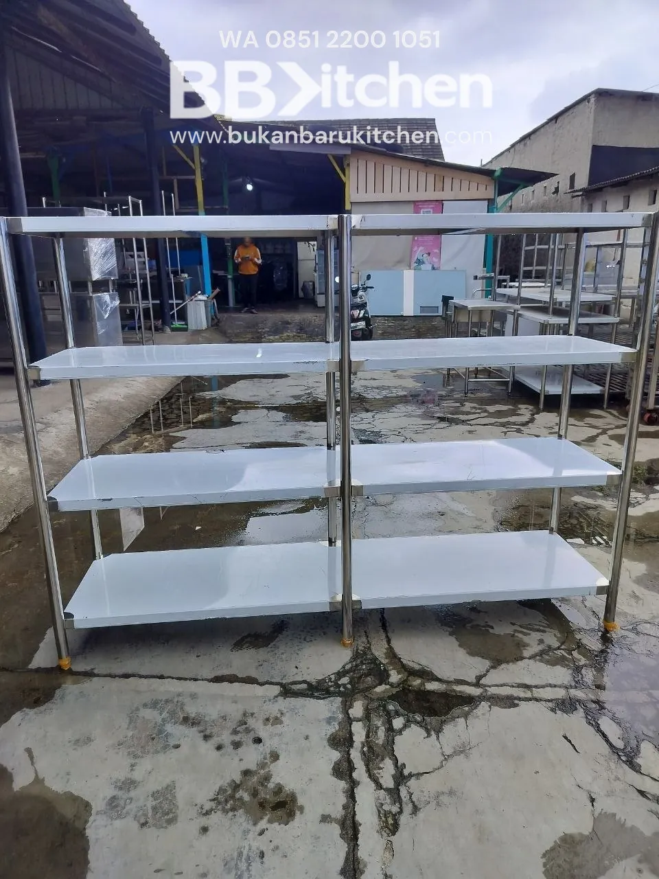 Rak 4 Susun Stainless Steel P200 L50 T185 - Baru foto 2