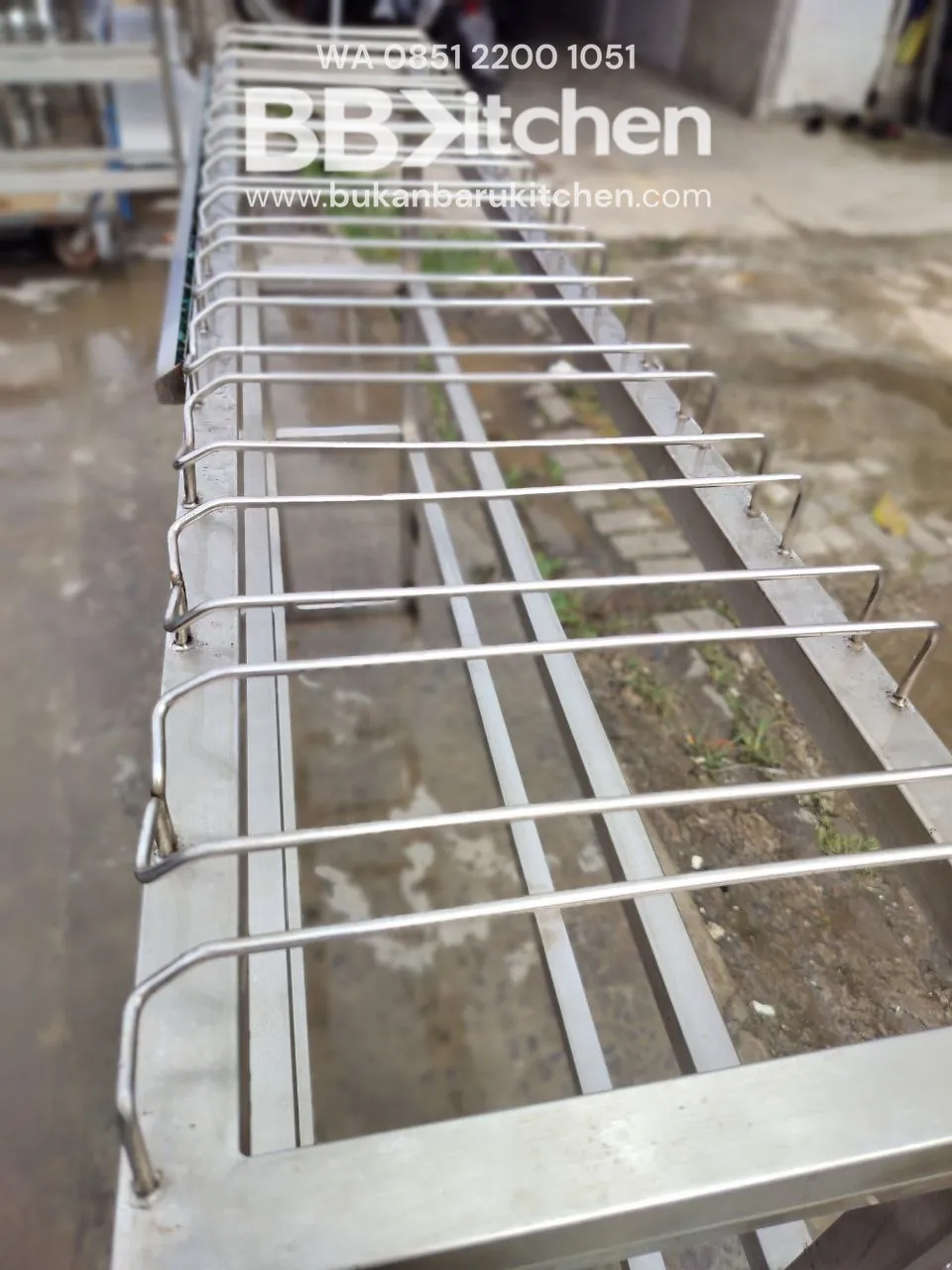 Rak Piring Gantung Stainless Steel Ukuran P150 L30 T105 foto 4