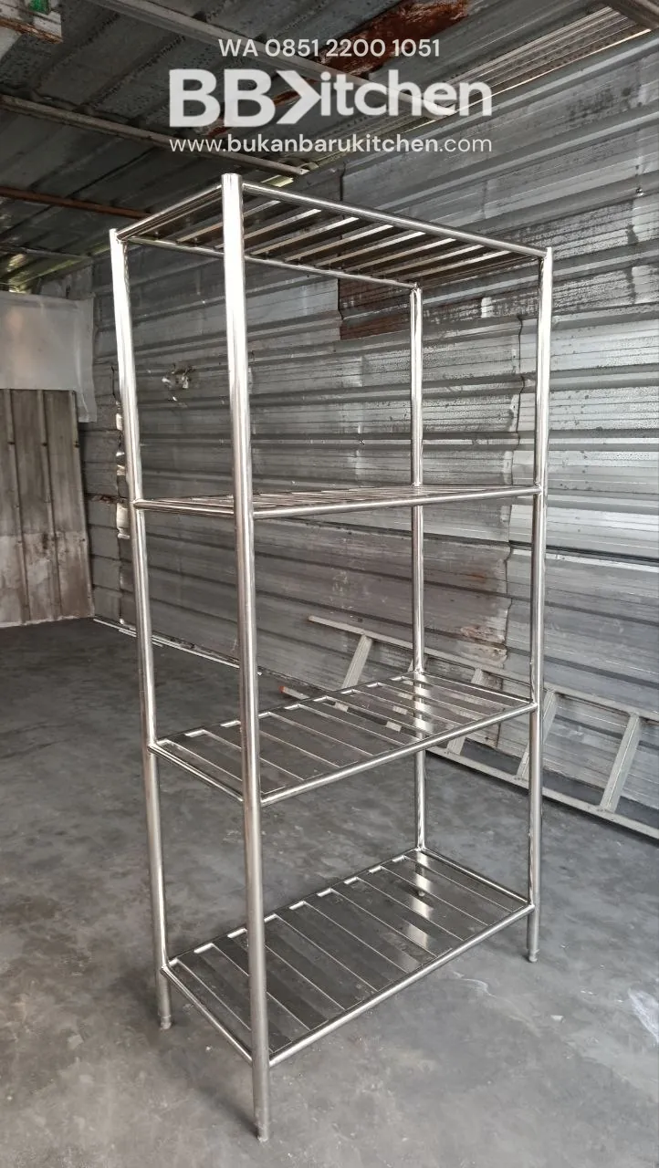 Rak Tirisan Grill Stainless Steel Ukuran 100x50x200 foto 2