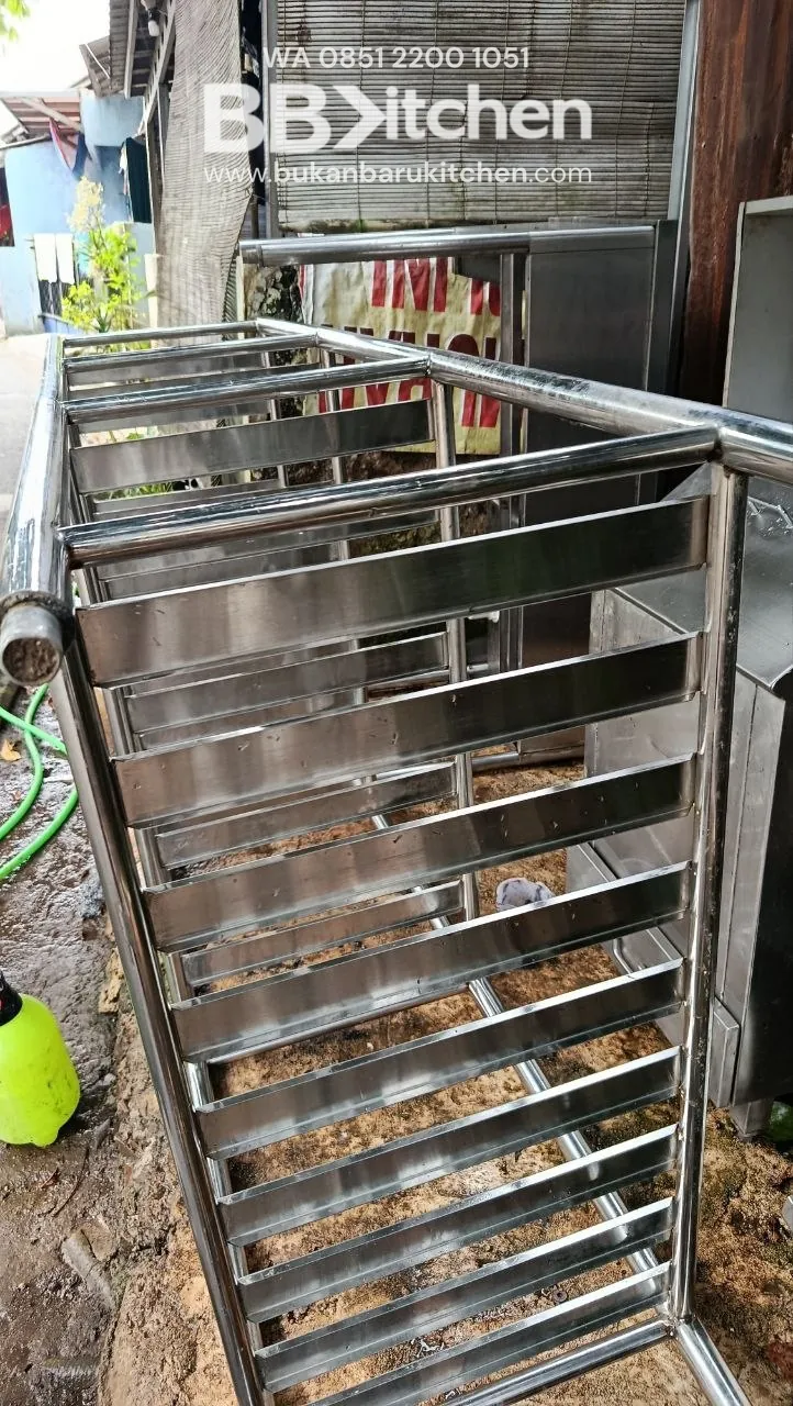 Rak Tirisan Grill Stainless Steel Ukuran 100x50x200 foto 4