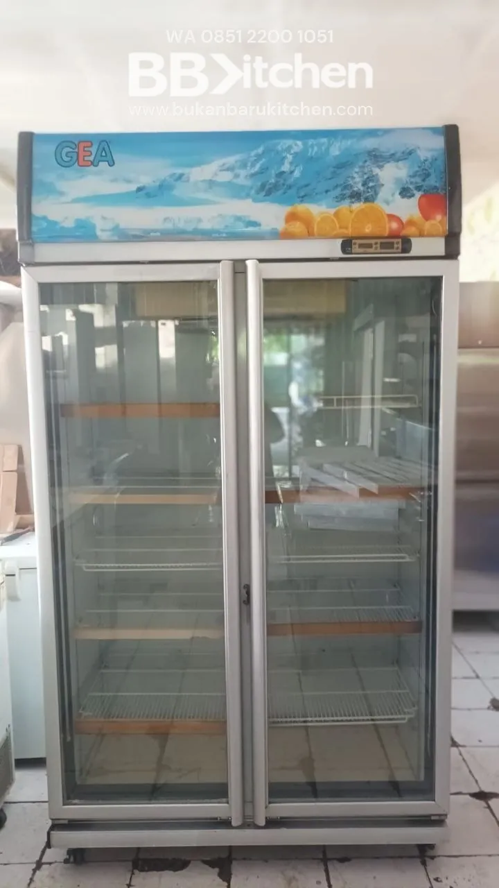 Showcase Chiller GEA 2 Pintu Kapasitas 1050L Model Expo-1050AH/CN