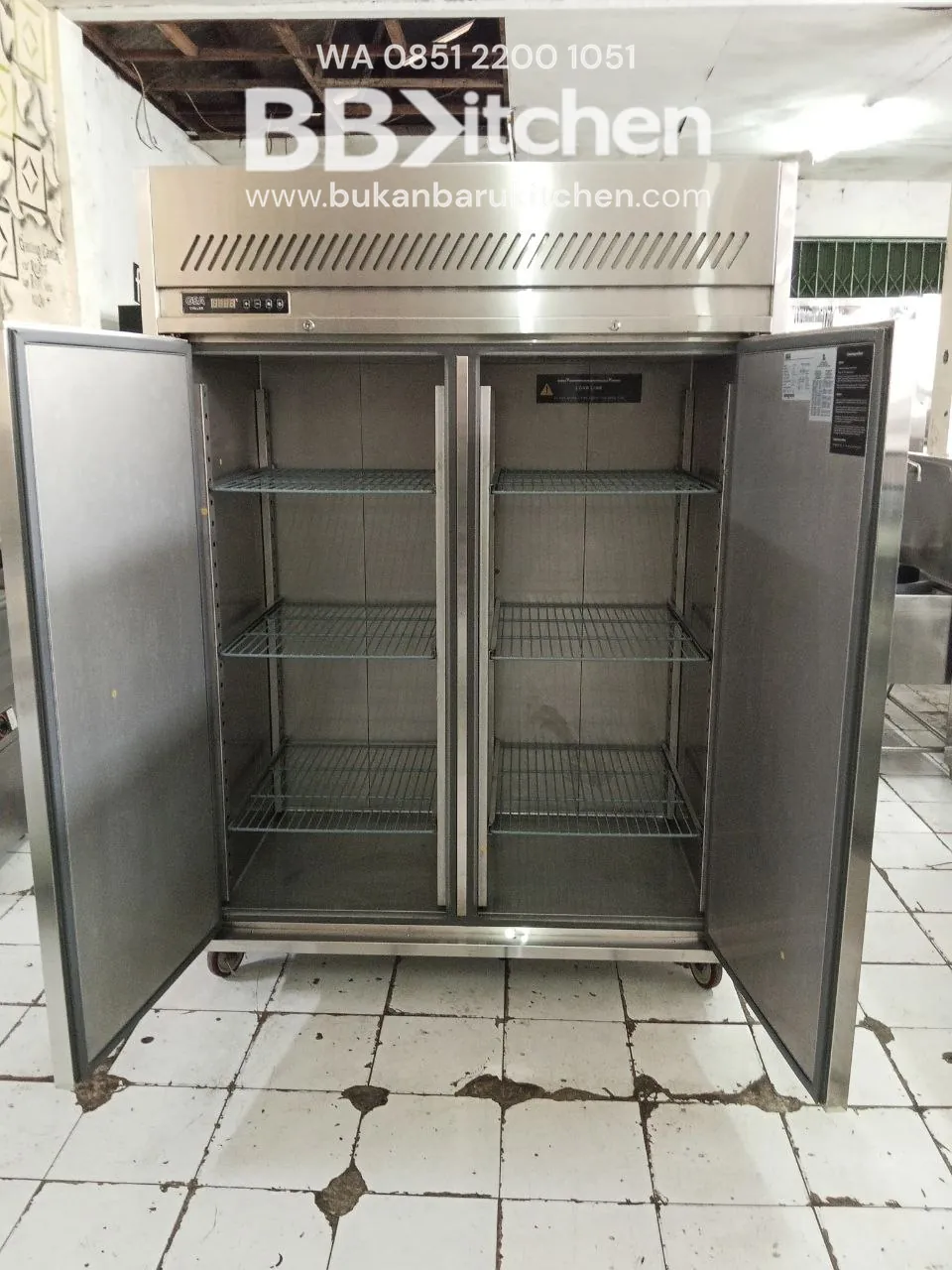 Chiller 2 Pintu Gea Model LR-1400 Ukuran 140x81x198 Kapasitas 1170L foto 2