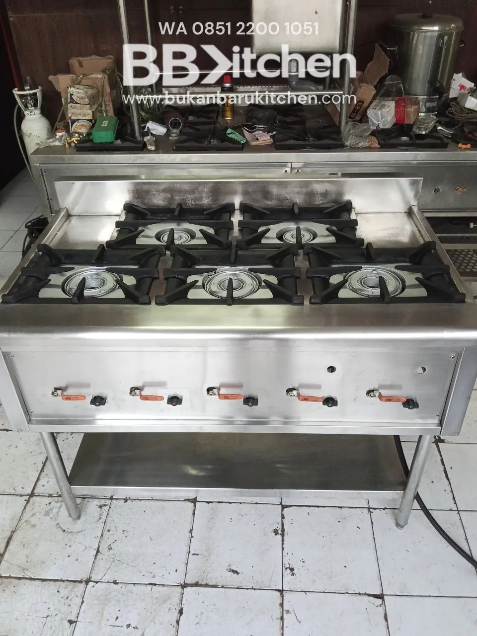 Kompor Stove 5 Burner Haigh Pressure UK 120x75x85 foto 2