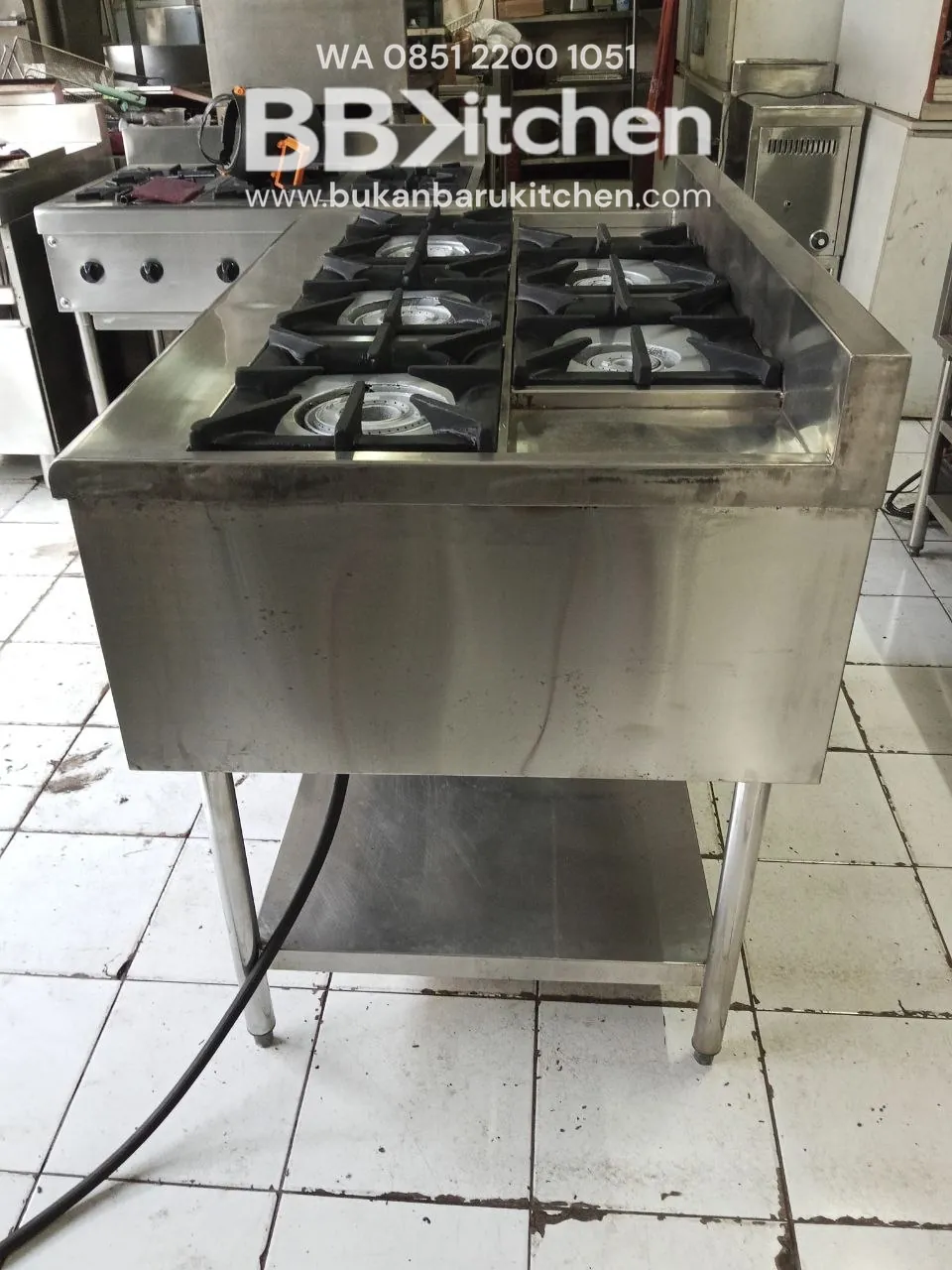 Kompor Stove 5 Burner Haigh Pressure UK 120x75x85 foto 3