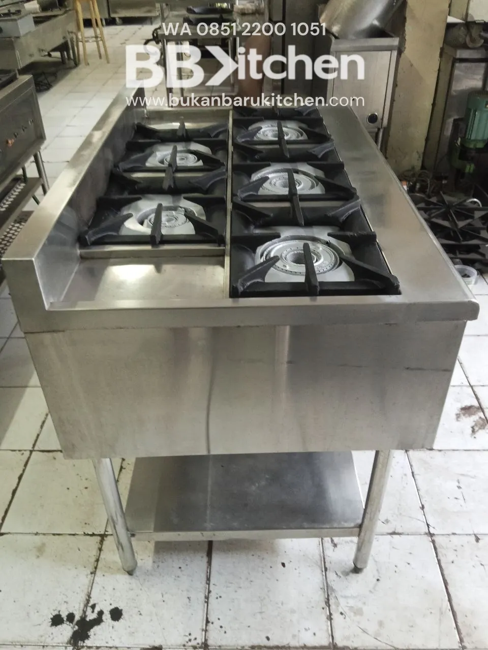 Kompor Stove 5 Burner Haigh Pressure UK 120x75x85 foto 4