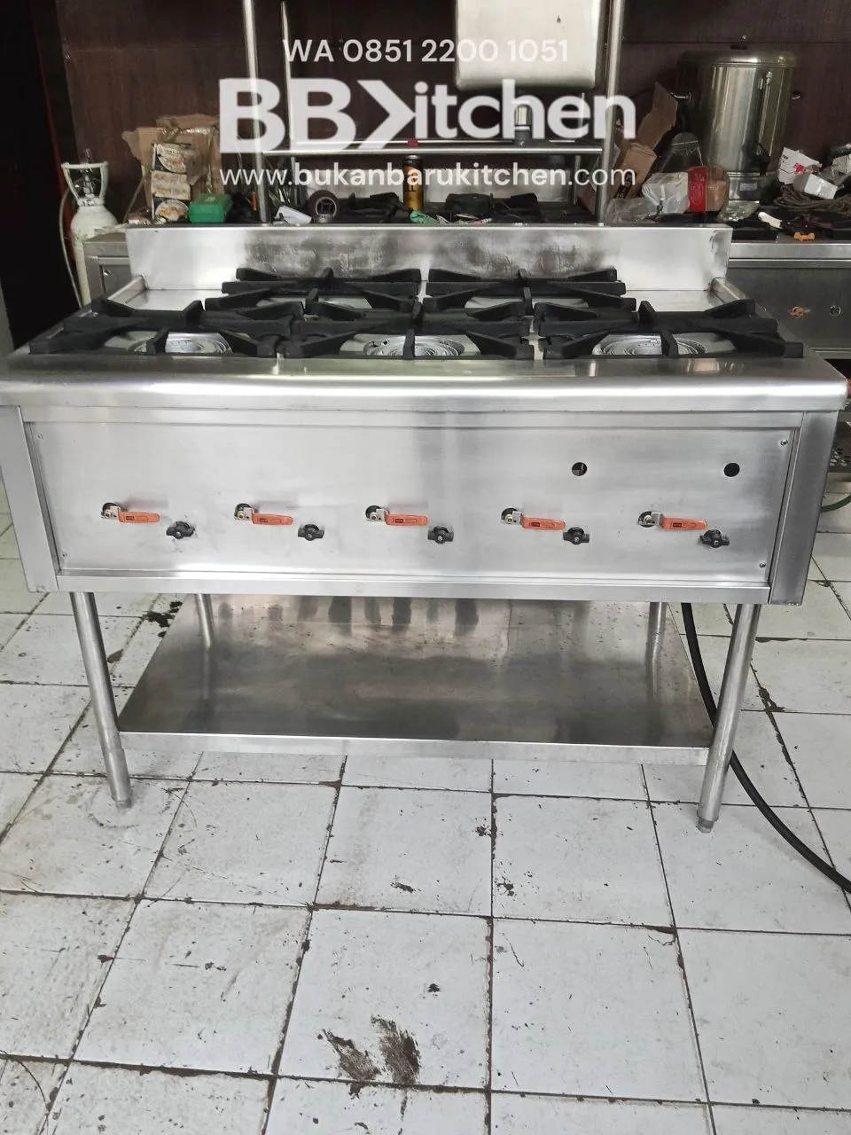Kompor Stove 5 Burner Haigh Pressure UK 120x75x85