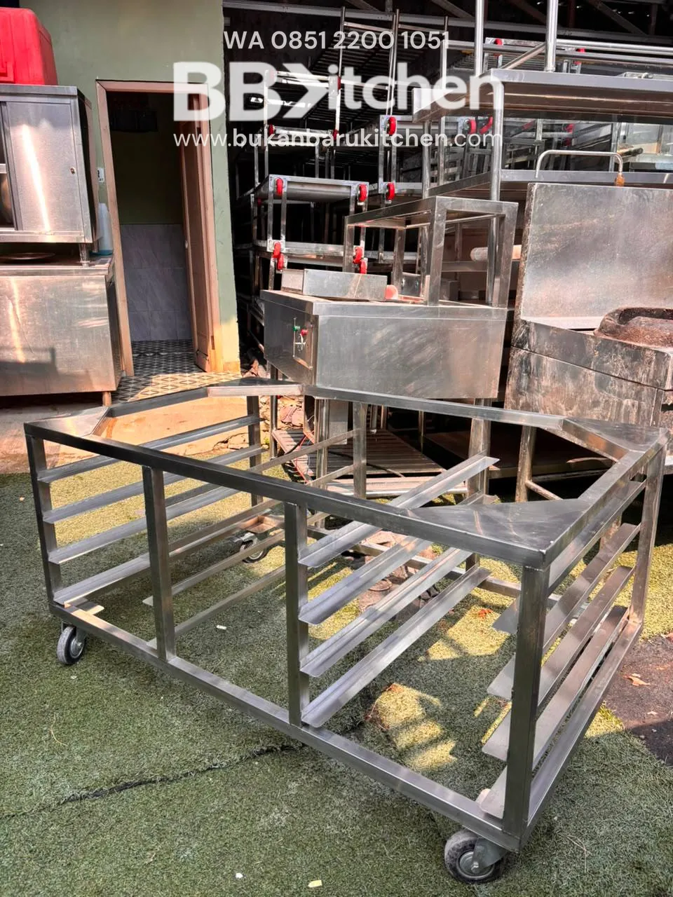 Meja Oven Deck 130x82x65 dengan 8 Tray Loyang foto 2