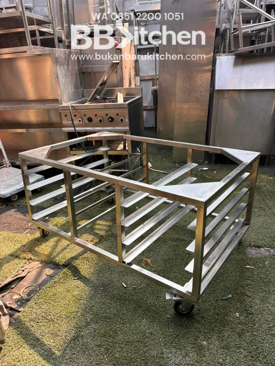 Meja Oven Deck 130x82x65 dengan 8 Tray Loyang foto 3