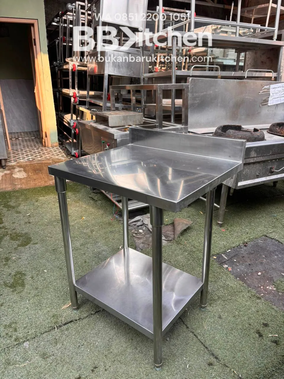 Meja Prepare 2 Susun Backsplash Ukuran 68x60x85 foto 3