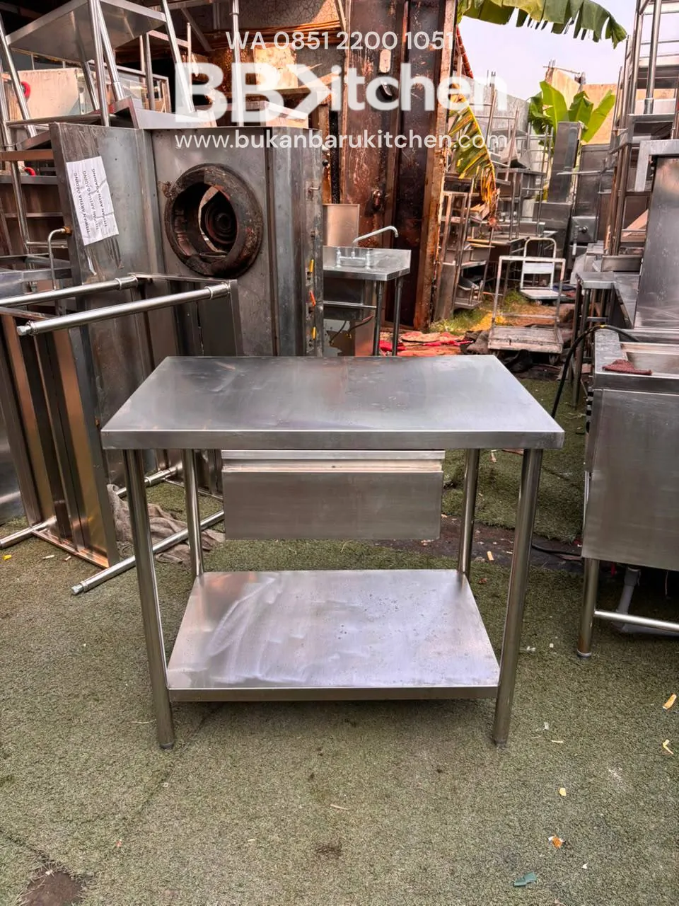 Meja Prepare 2 Susun Laci Ukuran 90x60x85 foto 2