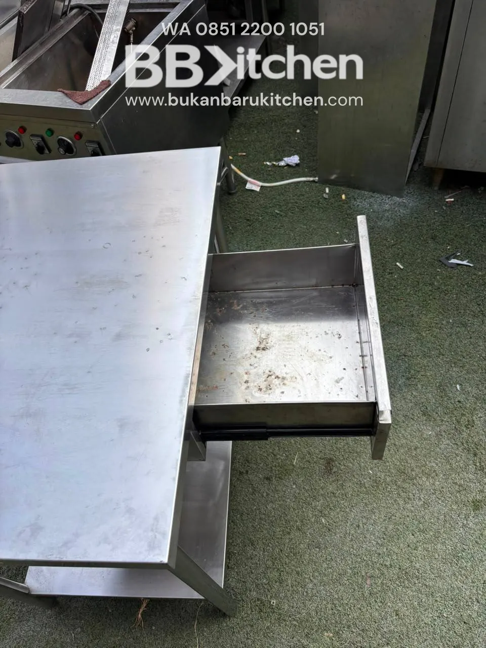 Meja Prepare 2 Susun Laci Ukuran 90x60x85 foto 4