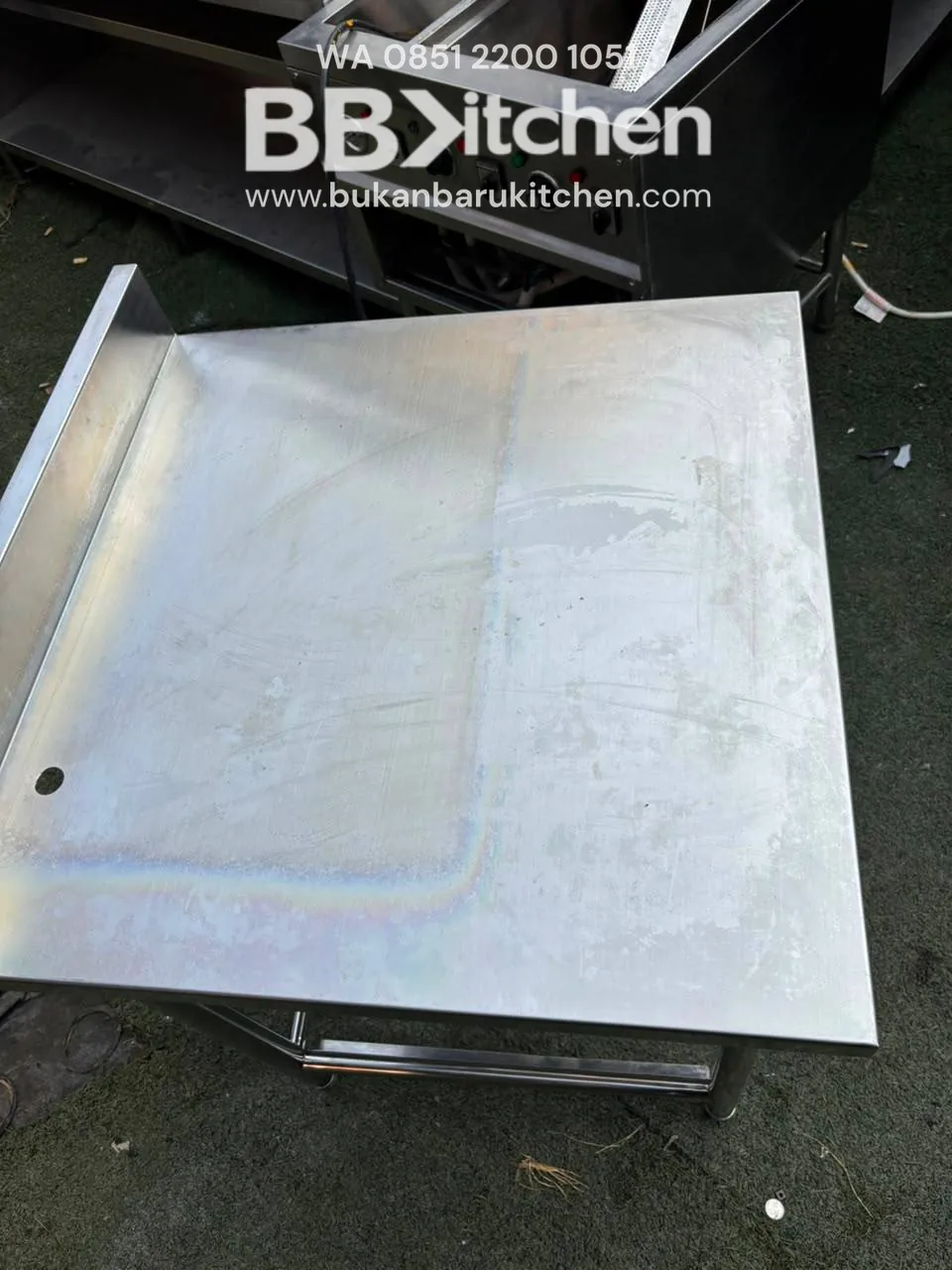 Meja Stainless 1 Susun Ukuran 75x75x85 foto 4