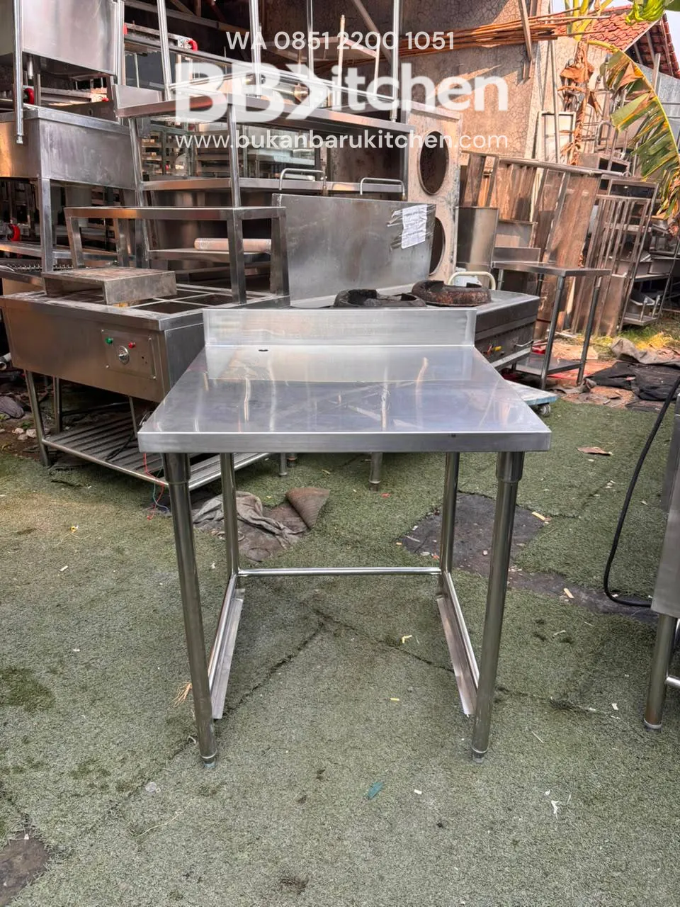 Meja Stainless 1 Susun Ukuran 75x75x85