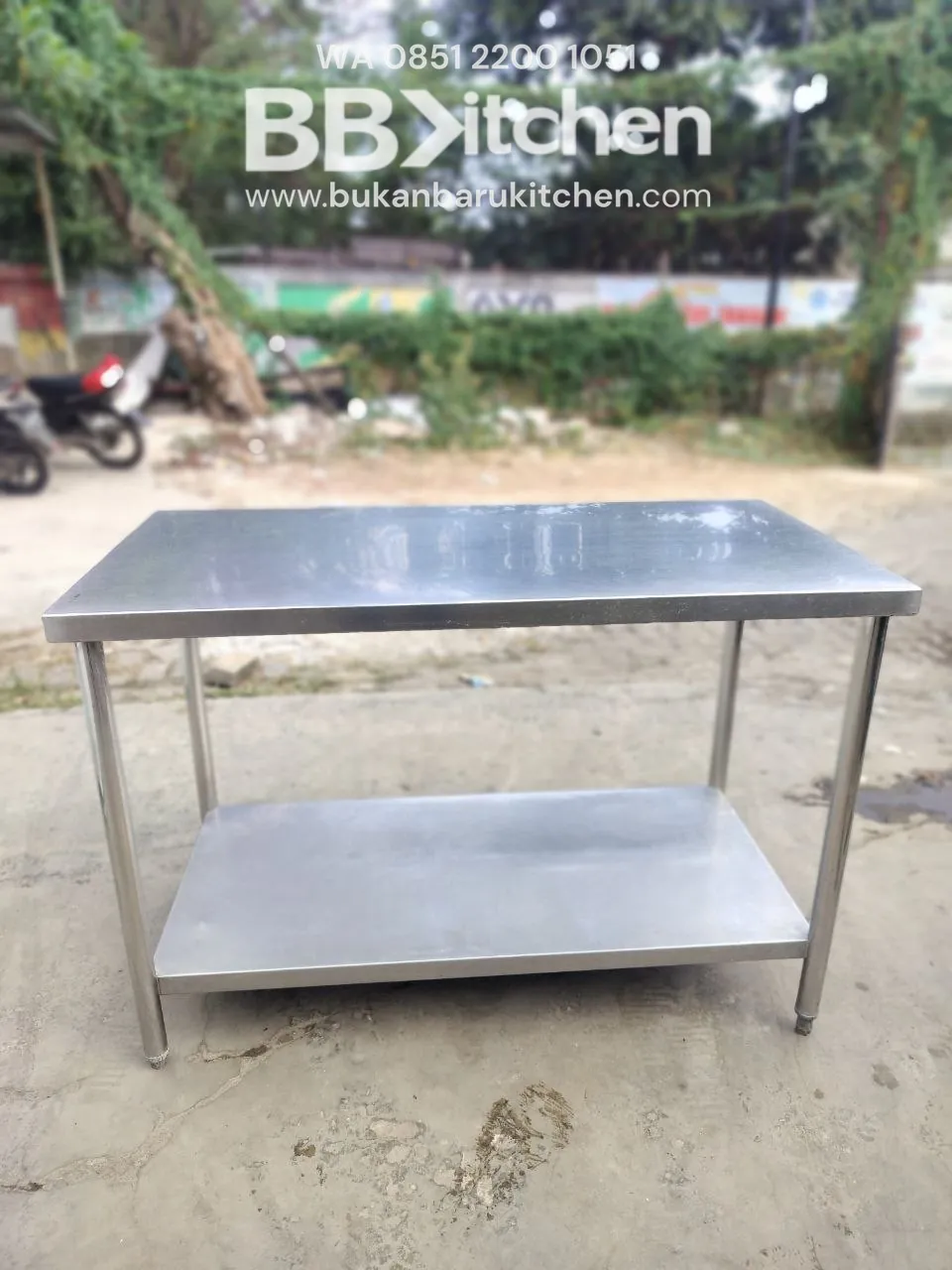 Meja Stainless 2 Susun P120 L60 T85 foto 4