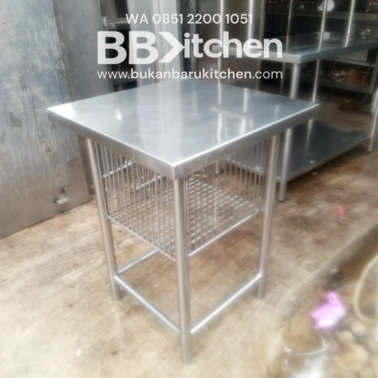Meja Stainless 60x60x85 foto 3