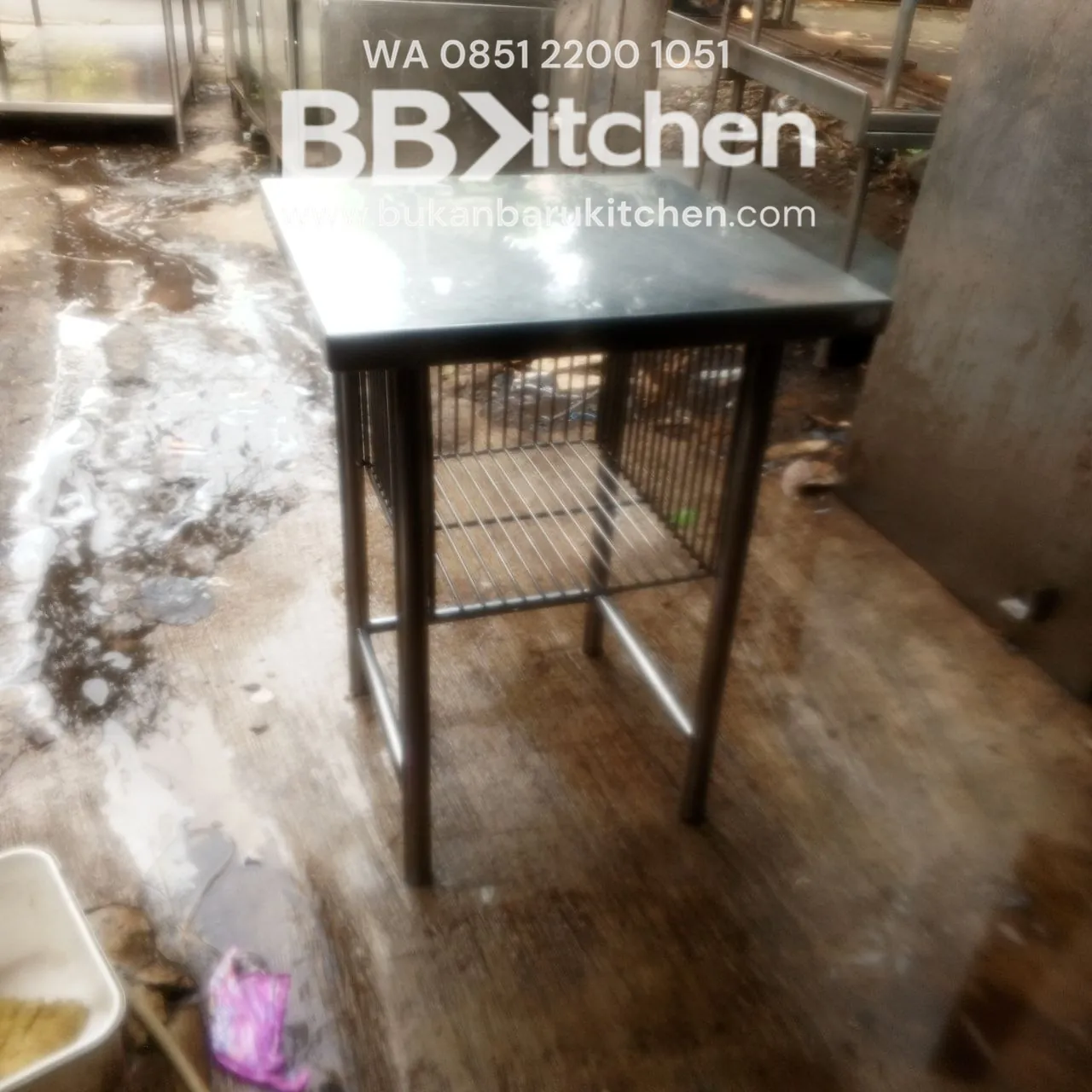 Meja Stainless 60x60x85
