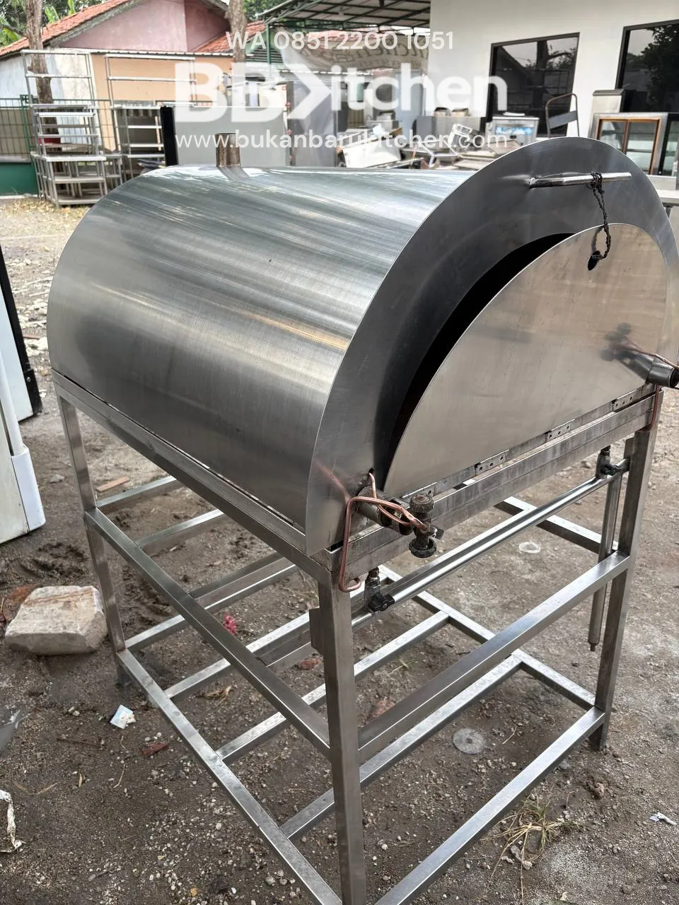 Oven Gas Pizza Low Pressure Ukuran 80x100x136 foto 3