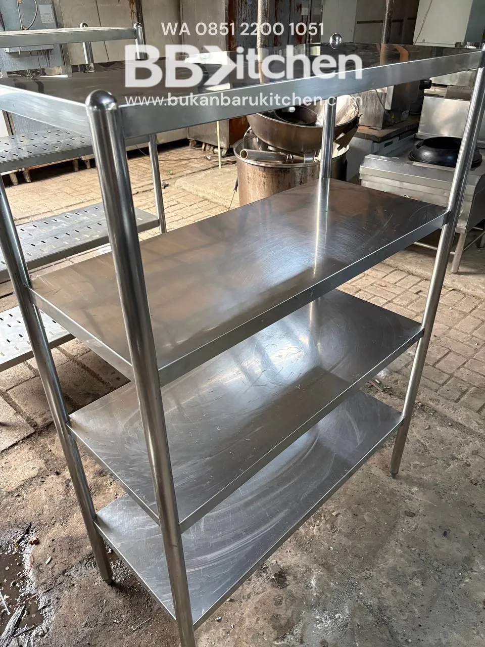 Rak 4 Susun Stainless Steel Ukuran 110x50x150 foto 6