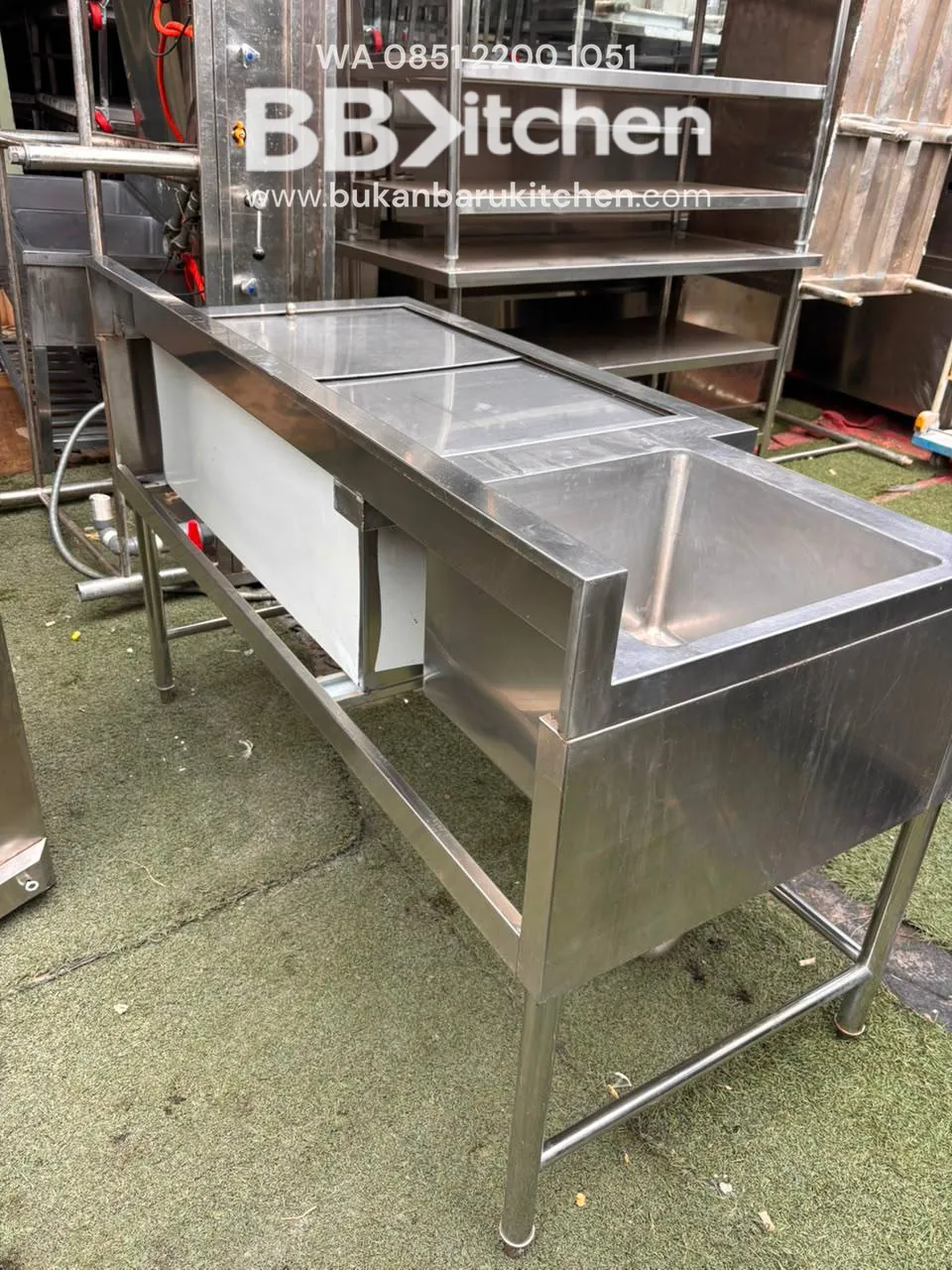Sink Ice Bin Station 150x80x85 cm foto 3