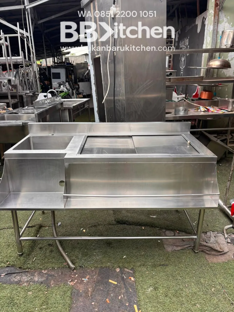 Sink Ice Bin Station 150x80x85 cm