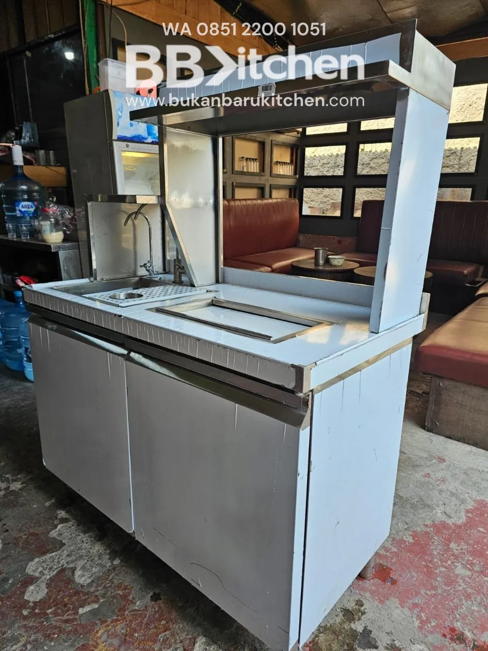 Sink Ice Bin Station P110 L60 T85 untuk Resto dan Cafe foto 2