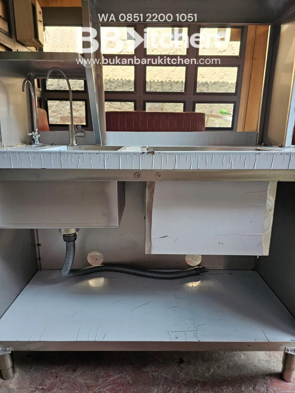 Sink Ice Bin Station P110 L60 T85 untuk Resto dan Cafe foto 6