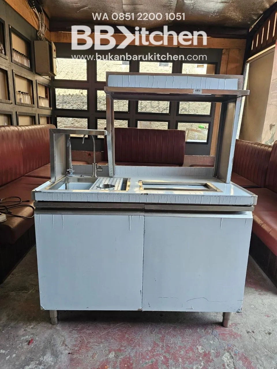 Sink Ice Bin Station P110 L60 T85 untuk Resto dan Cafe