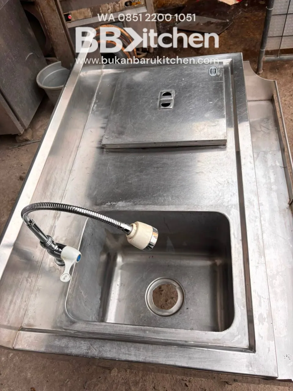 Sink Ice Bin Station Ukuran 110x75x85 cm foto 2