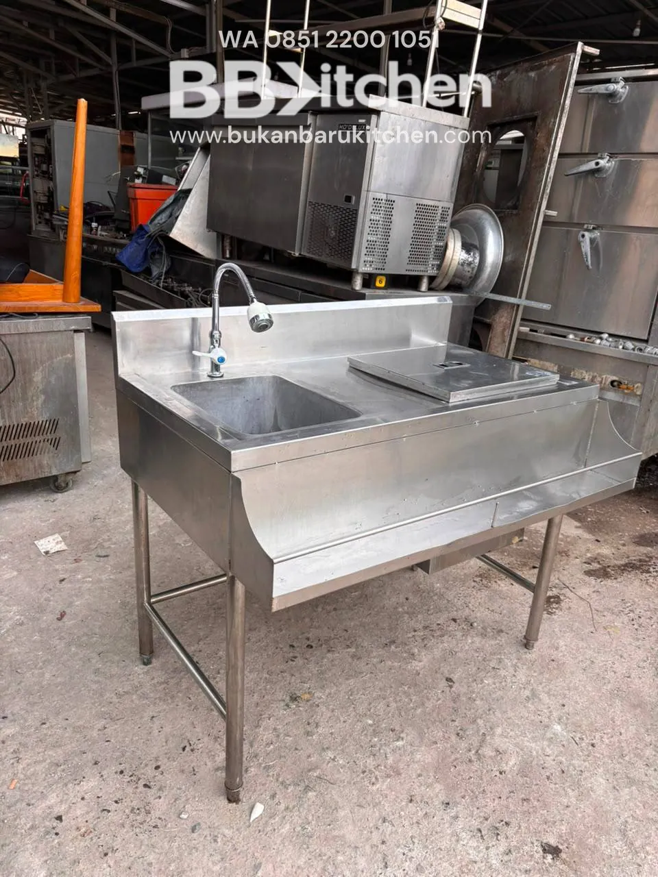 Sink Ice Bin Station Ukuran 110x75x85 cm foto 3