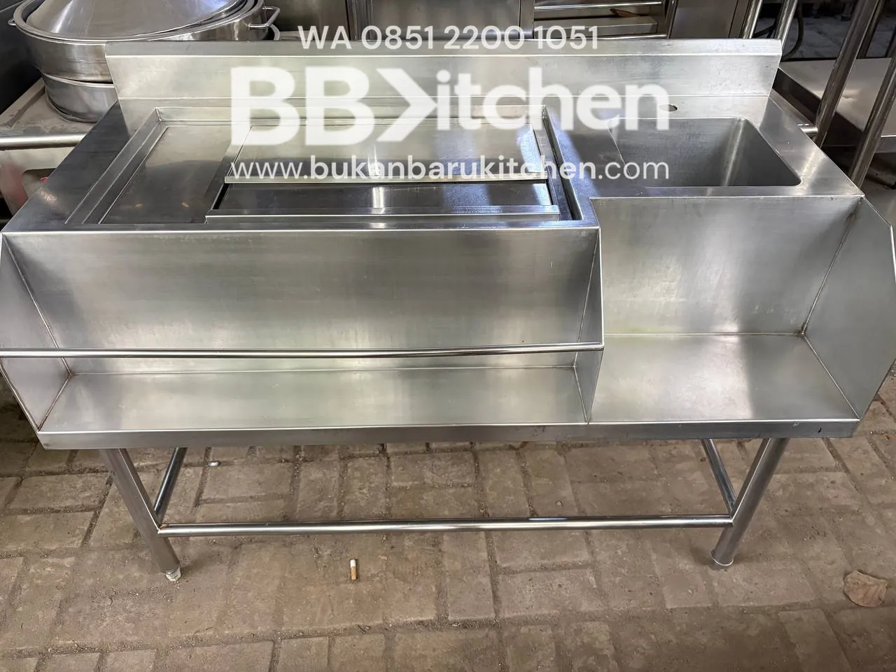 Sink Ice Bin Ukuran 120x60x85 dan Sink 25x25x25