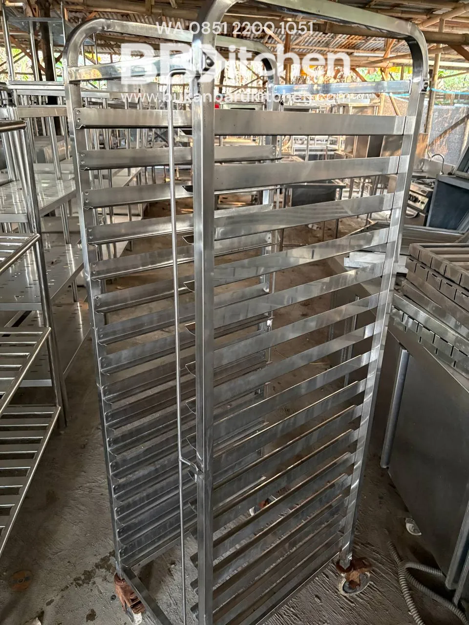 Trolley 16 Tray Ukuran 47x60x170 untuk Loyang 40x60 foto 3