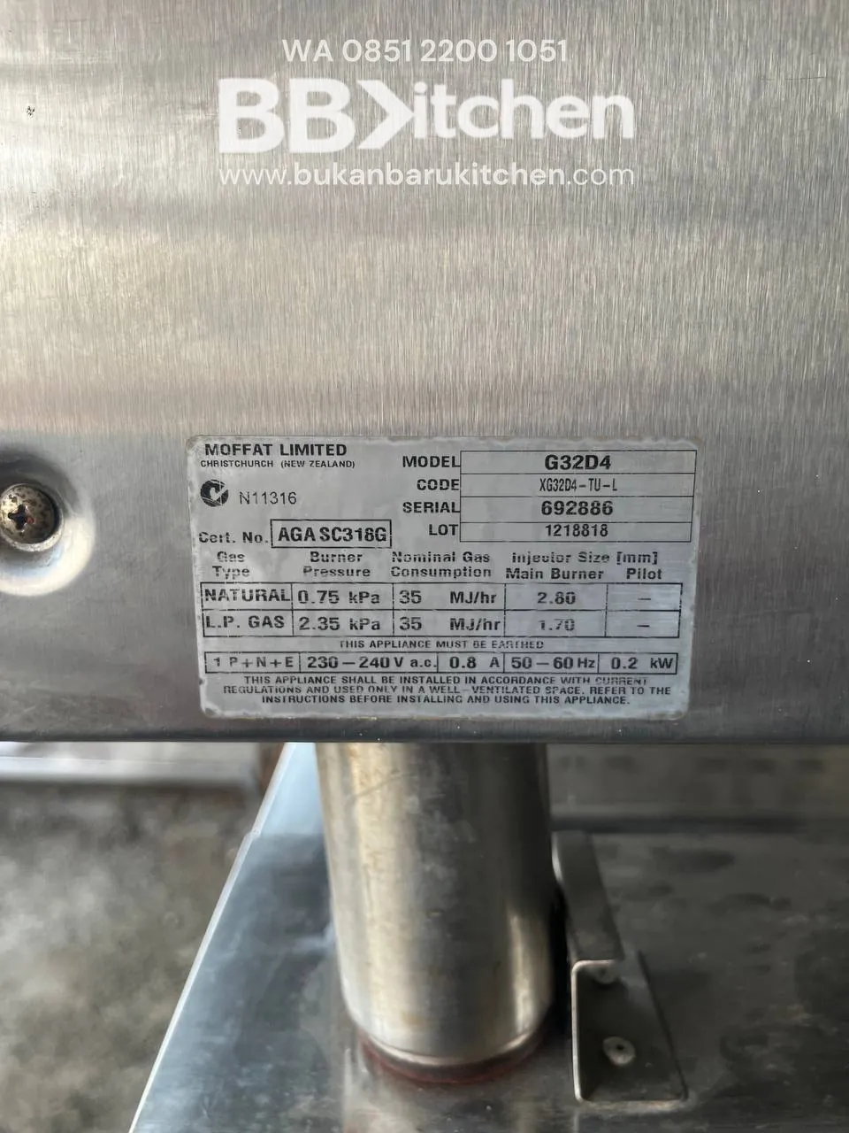Turbofan Convection Oven 4 Tray G32D4 foto 4