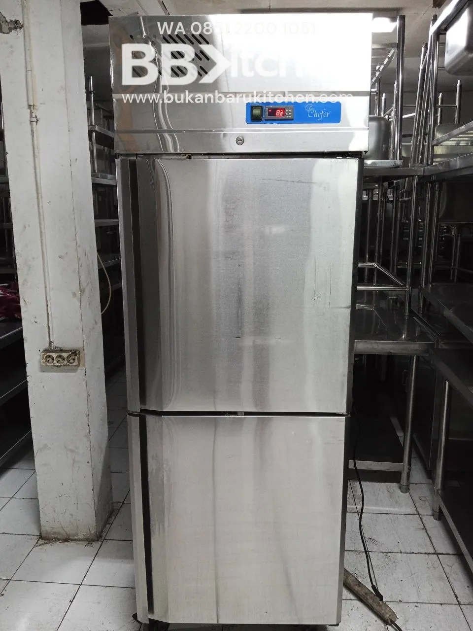 Upright Chiller 2 Pintu Chefer 500L